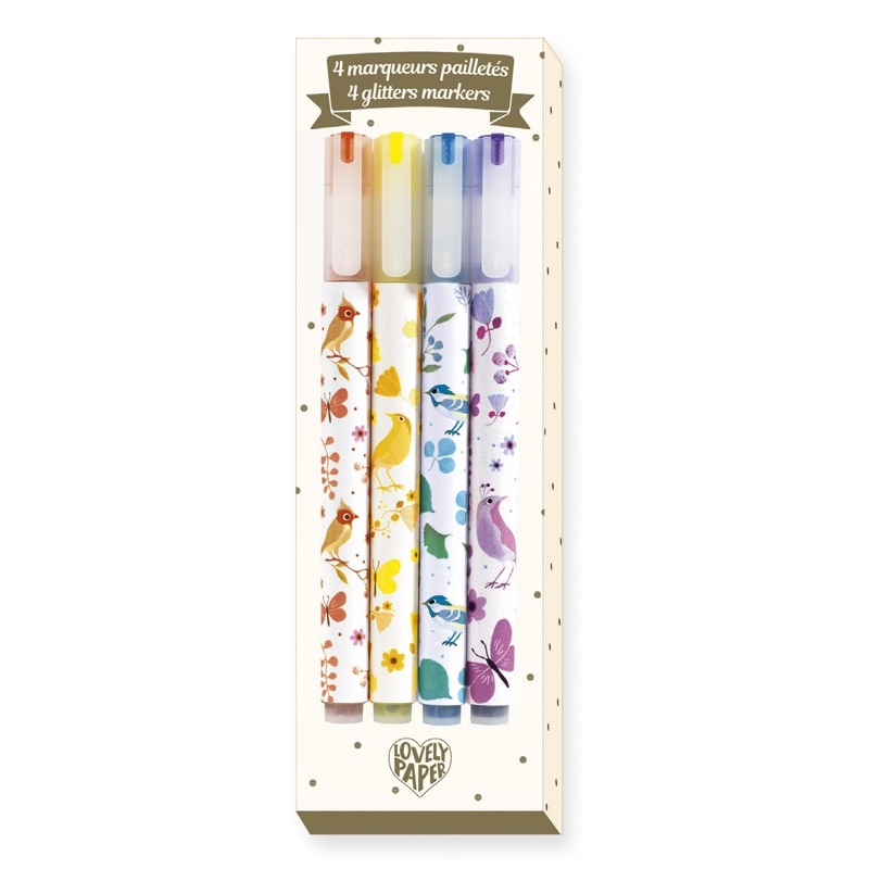 4 tinou glitter markers djeco lovely paper DD03740 1492769010 0