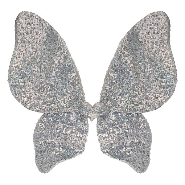 SPARKLE SEQUIN WINGS SILVER