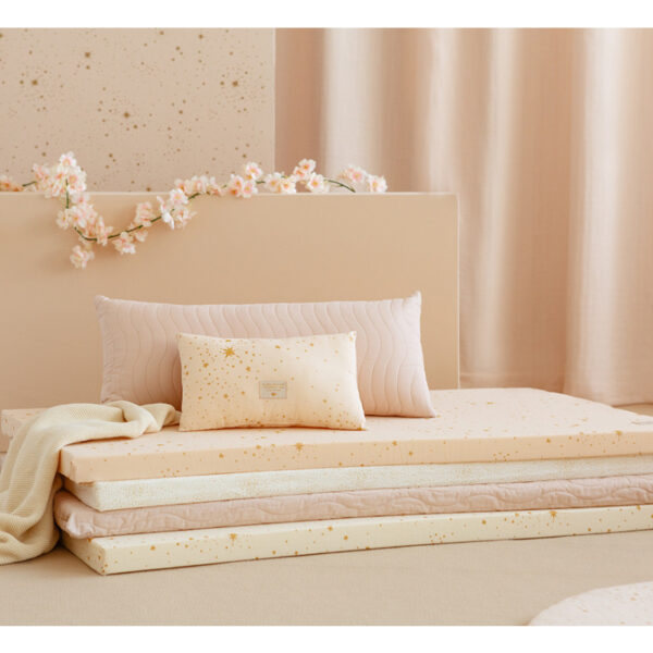 saint barth floor mattress matelas de sol colchoneta gold stella dream pink mood nobodinoz 1
