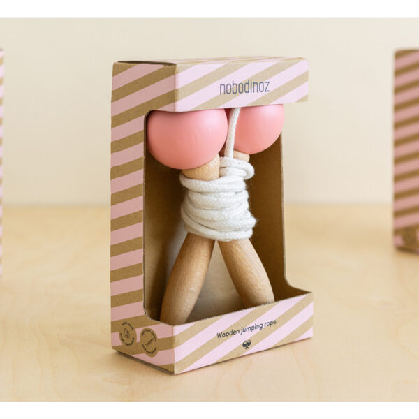 skipping rope wooden toy pink nobodinoz 4 2000000060132