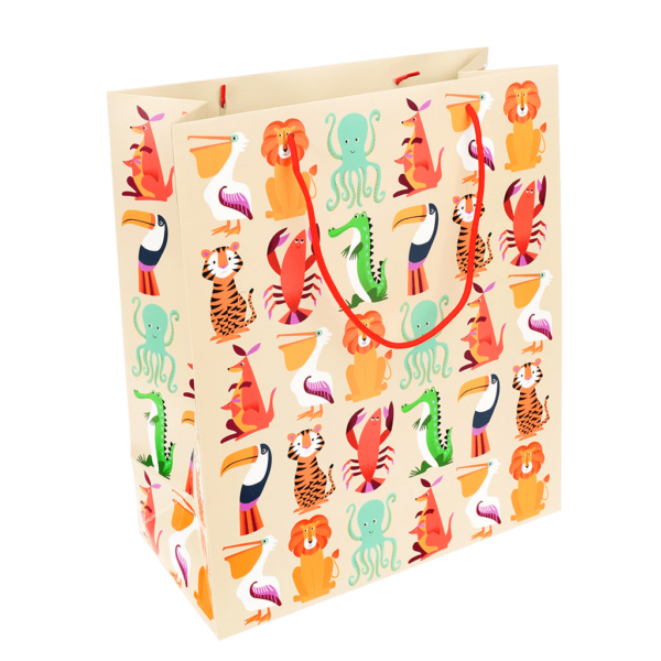 28985 large colourful creatures gift bag