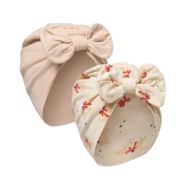 BASIC 2 PACK BAMBI BONNET GOTS Gloves baby boots and hats KS3705 MARZIPAN SAND.jpg