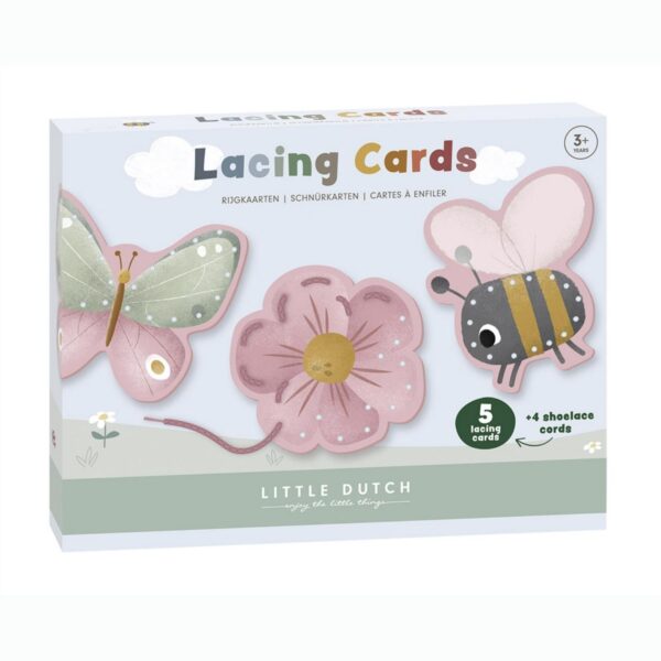 Little Dutch fűzhető kártyák virágok_pillangók